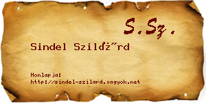 Sindel Szilárd névjegykártya
